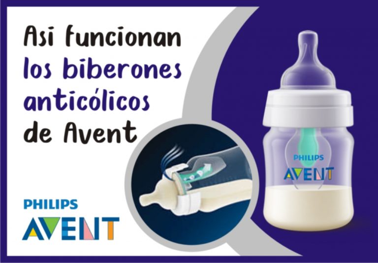 ¿Cómo funciona el sistema de los biberones Avent anticólicos?